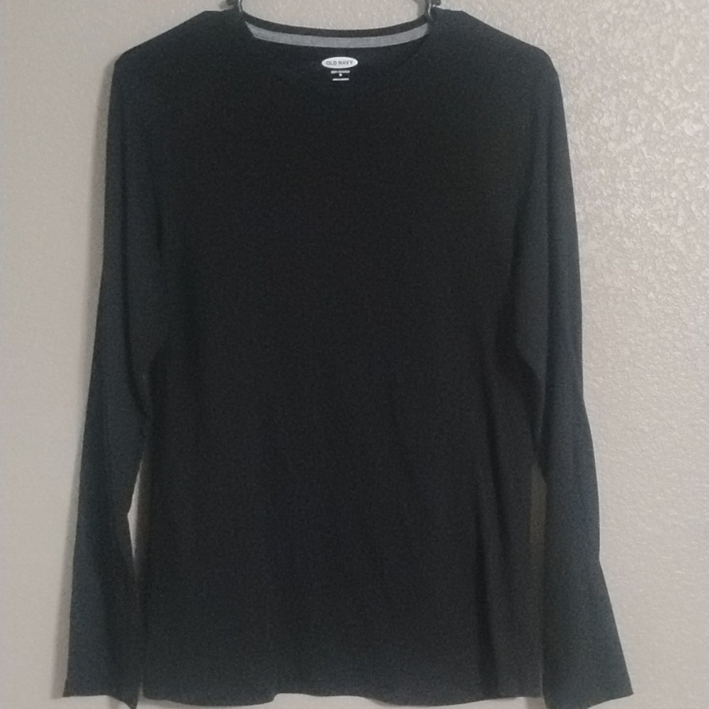 Old Navy Black and Gray Soft-Washed Tee
